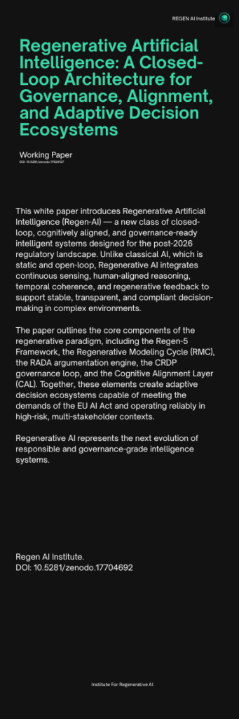 regenerative ai publications